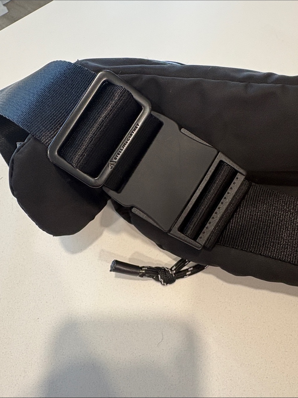 Stella McCartney Black Nylon Fanny Pack Belt Bag with Logo Patch - Picture 7 of 13